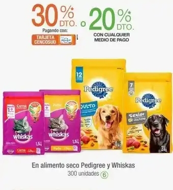 Jumbo En alimento seco pedigree y whiskas oferta