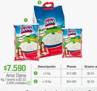 Jumbo Arroz diana x 3 kg oferta