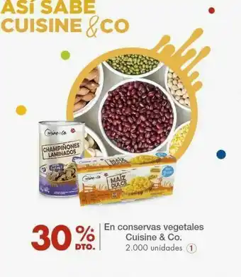 Metro En conservas vegetales cuisine & co oferta