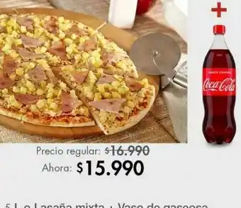 Metro Pizza familiar + gaseosa 1.5 litro oferta
