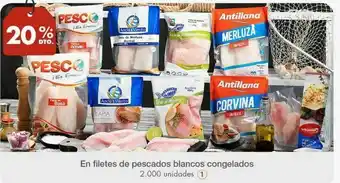 Metro En filetes de pescados blancos congelados oferta