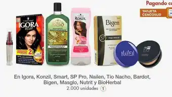 Metro En igora, konzil, smart, sp pro, nailen, tío nacho, bardot, bigen, masglo, nutrit y bioherbal oferta
