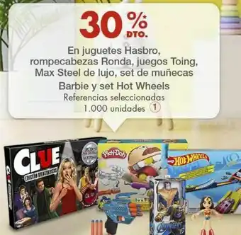 Metro En juguetes hasbro, rompecabezas ronda, juegos toing, max steel de lujo, set de muñecas barbie y set hot wheels oferta