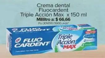 Surtimax Crema dental Fluocardent Triple Acción Max x 150 ml oferta