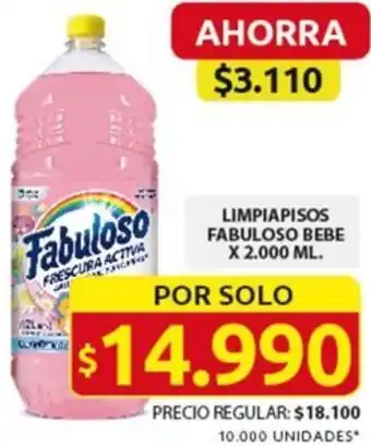 Ara LIMPIAPISOS FABULOSO BEBE X 2.000ML oferta