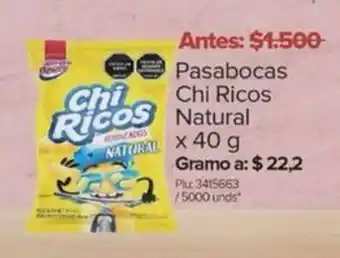 Surtimax Pasabocas Chi Ricos Natural x 40 g oferta