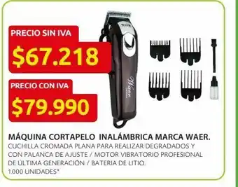 Ara Máquina cortapelo inalámbrica marca waer. oferta