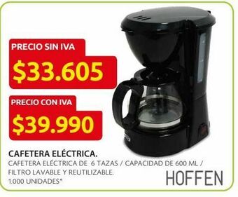 Ara Cafetera eléctrica. oferta
