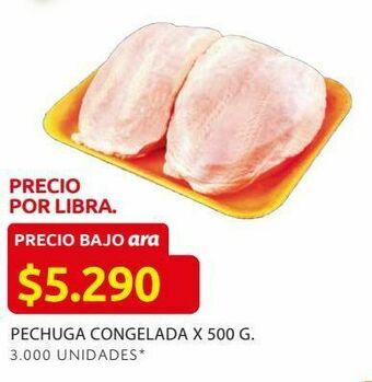 Ara Pechuga congelada x 500 g. oferta