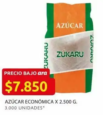 Ara Azúcar económica x 2.500 g. oferta