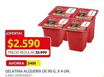 Ara Gelatina alquería de 90 g. x 4 un. oferta