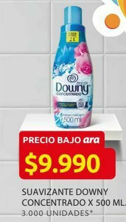 Ara Suavizante downy concentrado x 500 ml. oferta