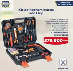 Tiendas D1 Kit de herramientas Red Flag oferta