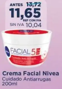 FarmaTodo Crema Facial Nivea Cuidado Antiarrugas 200ml oferta