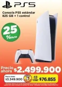 Alkomprar Consola PS5 estándar 825 GB + 1 control oferta