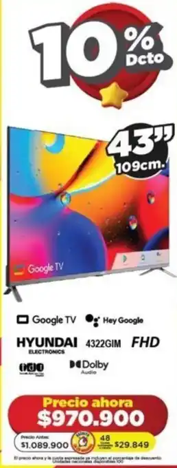 Alkomprar HYUNDAI 4322GIM FHD 43" oferta