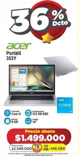 Alkomprar Acer Portátil 353Y oferta