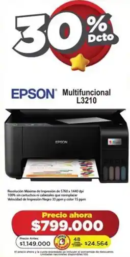 Alkomprar EPSON Multifuncional L3210 oferta