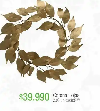 Corona hojas