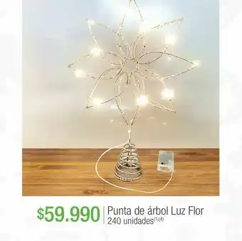 Punta de arbol luz flor