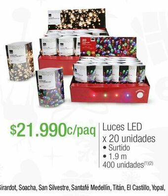 Jumbo Luces led de navidad oferta