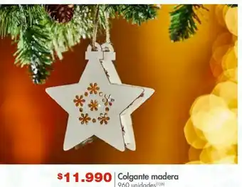 Metro Colgante madera oferta