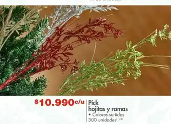 Metro Adornos de navidad coleccion de ramas y hojas oferta