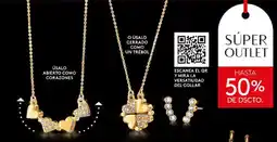 Ésika SET AMOR INFINITO COLLAR + ARETES 1.5 x 1.6cm oferta