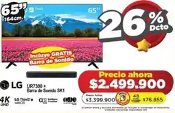Alkomprar LG UR7300 + Barra de Sonido SK1 oferta