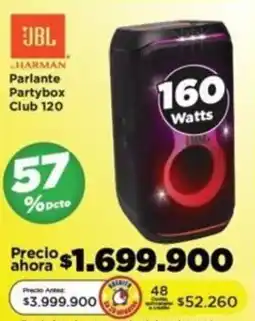 Alkomprar JBL Parlante Partybox Club 120 oferta