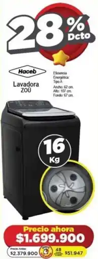 Alkomprar Haceb Lavadora ZOU oferta