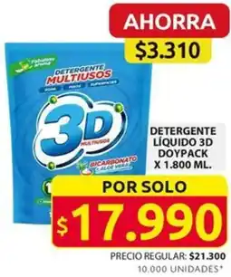 Ara DETERGENTE LÍQUIDO 3D DOYPACK x 1.800ml oferta