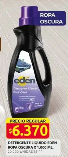 Ara DETERGENTE LÍQUIDO EDÉN ROPA OSCURA X 1.000ML oferta