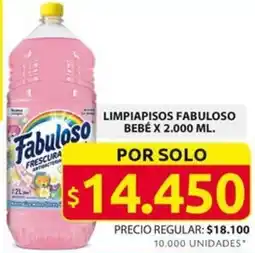 Ara LIMPIAPISOS FABULOSO BEBÉ X 2.000ML oferta
