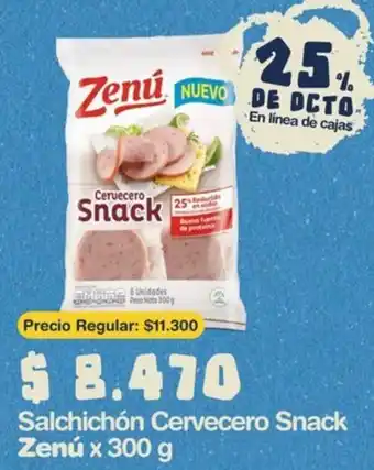 Makro Salchichón Cervecero Snack Zenú x 300g oferta