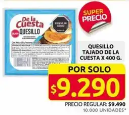 Ara QUESILLO TAJADO DE LA CUESTA X 400 G. oferta