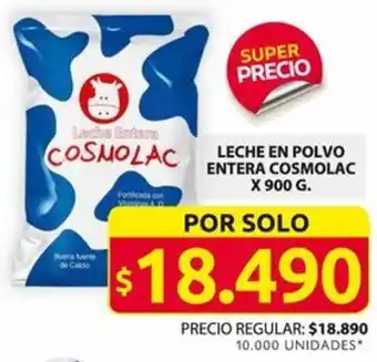 Ara LECHE EN POLVO ENTERA COSMOLAC X 900 G. oferta