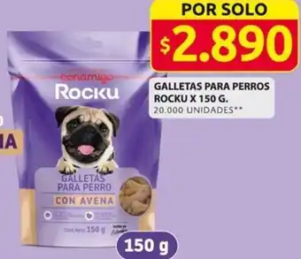 Ara GALLETAS PARA PERROS ROCKU X 150 G oferta