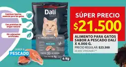 Ara ALIMENTO PARA GATOS SABOR A PESCADO DALÍ X 4.000 G. oferta