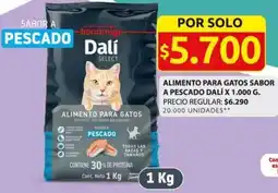 Ara ALIMENTO PARA GATOS SABOR A PESCADO DALÍ X 1.000 G. oferta