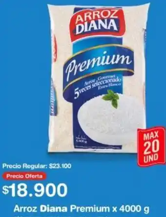 Makro Arroz Diana Premium x 4000 g oferta