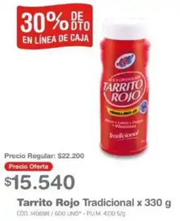 Makro Tarrito Rojo Tradicional x 330 g oferta