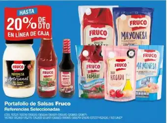 Makro Portafolio de Salsas Fruco oferta