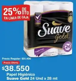 Makro Papel Higiénico Suave Gold 24 Und x 28 mt oferta