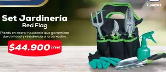 Tiendas D1 Set Jardinería Red Flag oferta