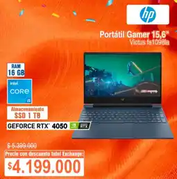 Alkosto HP Portátil Gamer 15,6" oferta