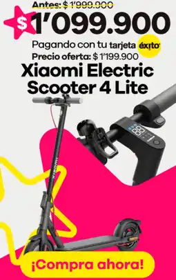 Éxito Xiaomi Electric Scooter 4 Lite oferta