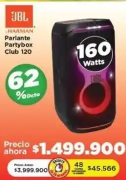 Alkomprar JBL HARMAN Parlante Partybox Club 120 oferta