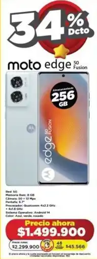 Alkomprar moto edge 50 Fusion oferta