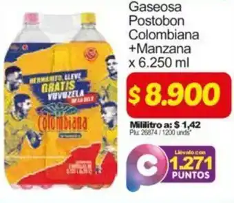 Surtimax Gaseosa Postobon Colombiana + Manzana 6,250 ml oferta